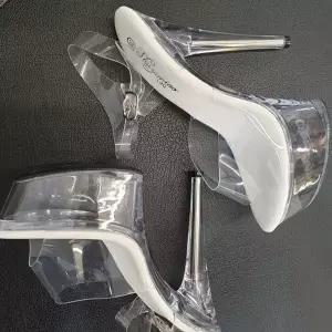유리구두 15cm 웨딩슈즈 스트랩구두 웨딩촬영 폴댄스 셀프 슈즈 웨...