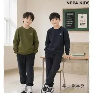 [롯데백화점]네파 네파키즈 활동성이 높은  기모 폴리 트레이닝 세트 KL75954