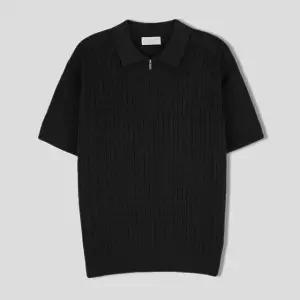 리빌모아 남자 여름 마틴 케이블 반집업 반팔 니트티 SG-KNH-Q009