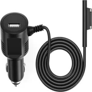 15V2.58A USB 포트(5V2A)를 갖춘 Surface Pro 차량용 충전기 Microsoft 3/4/5/6/7/X 태블릿 Book Go Laptop
