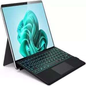 Surface Pro 키보드 Microsoft 8 9 X 10 11 13인치 Bluetooth 7 컬러 LED 백라이트 초슬림 충전식 배터리