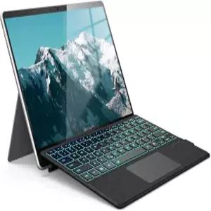 Microsoft Surface Pro용 키보드 7/6/5/4/3 7 플러스 12.3인치 7색 백라이트 무선 타입 커버 트랙패드가