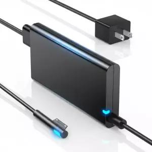 Microsoft Surface Pro 9 8 7 6 5 4 3 X 65W Windows Laptop 2 1 Studio용 충전기 Book 1용 전원 코드 Go