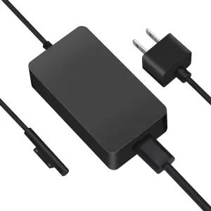 Surface Pro 충전기 65W 7 6 5 4 3 전원 공급 장치 Microsoft Book Laptop 2 1 태블릿 Go 모델 1706 1800