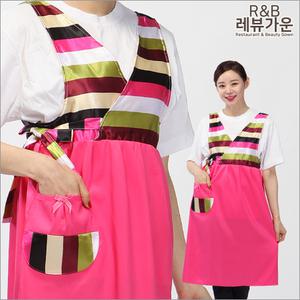 한복앞치마 색동 명절 구정 개량한복 전통한복느낌