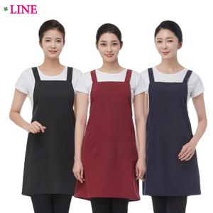 라인 벨크로 미니 미용실앞치마/커피숍/식당/업소/어린이집