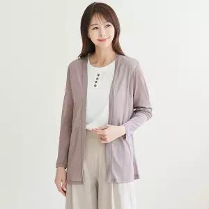 봄 여름 숄 쿨 긴팔 아이스 얇은 시스루 가디건 40-50대 엄마옷