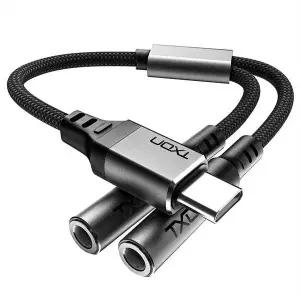 [티엑스온] USB C타입 to 3.5 Y 이어폰젠더
