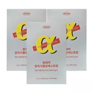 데이즈온 알파CD 원데이 알파싸이클로덱스트린 / 알파시클로 덱스트린 3g x 14포 / 3박스 / DY