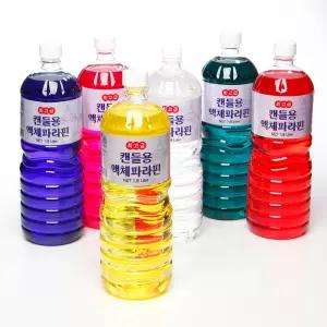 캔들용 액체파라핀 1.8 L 파라핀 오일 6병 + 깔때기