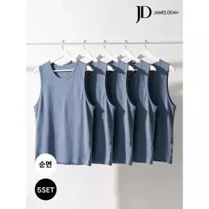 [하프클럽/제임스딘]JD 남성 코튼 이너 청회색 민소매 런닝 5PACK