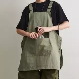 앞치마 유니폼 남녀공용 주방 방수 미용실 데일리 카페 작업복 가볍고 포켓형 편한