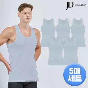 JD 남성 코튼 이너 청회색 민소매 런닝 5PACK