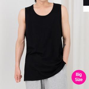모로엠 남성 빅사이즈 1996 면 나시 티셔츠 DM-TSA-Q2LTTA1996