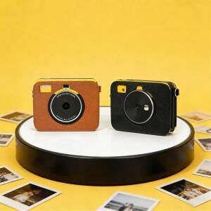 Kodak C300R 보호 케이스 빈티지 탈부착  어깨끈 샷 3 가죽 레트로 PU 카메라