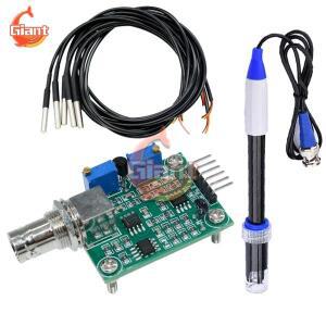 액체 PH 값 감지 센서 모듈 링  테스터기 BNC 전극 프로브 DS18B20 케이블 PH4502C