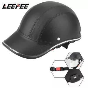 바이크 오토바이 반모헬맷 LEEPEE 카페 레이서 헬기 스쿠터 안전 하드 모자 반 얼굴 빈티지 여름 헬멧 야구