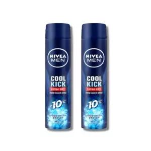 니베아 맨 데오드란트 스프레이 쿨 킥 200ml 2개
