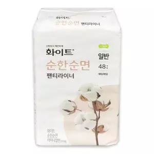 [엄지척]화이트 424FPD55 순한순면 팬티라이너 일반 48개입 생리대 -O