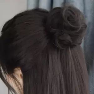 미루샵 파마머리 집게핀 가발 내추럴블랙 풍성한헤어스타일링 여성헤어핀집게핀