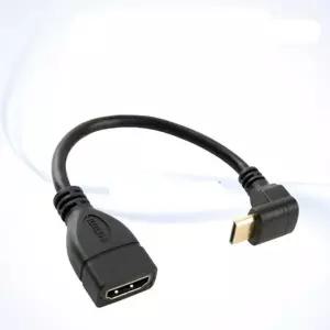 dvi젠더 HDMI 젠더Mini F 전방하향 Coms HDMI M 10cm