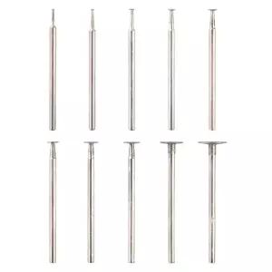 AM ARROWMAX 10pcs T 셰이프 다이아몬드 버 - 3/32인치 섕크 미니 채널 커팅 장착 돌 조각 비트에는