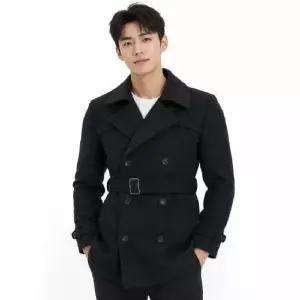남성 오버사이즈 더블브레스트 하프 코트 DMG-CTW-QOH00203313