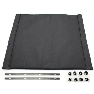 블루 스트릭 휠체어 18인치 시트 교체용, 18x16인치 나일론 천, 하드웨어 포함 교체 부품, STDS3J2418, K1 / K2 휠체어에 적합 (1Ea, 블랙)