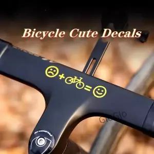 자전거 스티커 MTB 로드 프레임 장식용 이모티콘 데칼 액세서리 밸런스