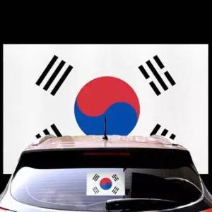 자동차 태극기 스티커 튜닝 데칼 반사 대형 1P 자동차스티커튜닝