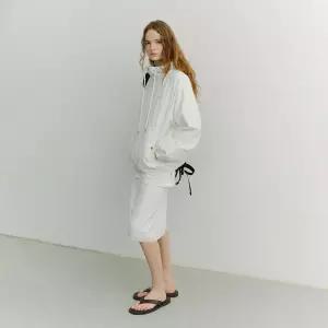 [던스트] UNISEX LOGO WINDBREAKER WHITE SOFT BLUEUDJU6A113WT