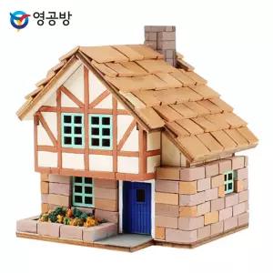 윤즈잡화 미니 벽돌 목조주택2  나무집만들기키트