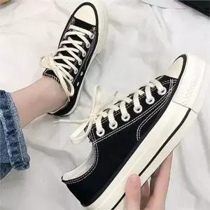 [알티피아]여성 캔버스화 여성 통굽 운동화 베이직 키높이 스니커즈 캐주얼