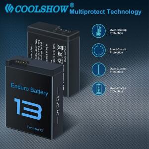 고프로 히어로 13 블랙 배터리 2100mAh 스포츠 카메라 액세서리