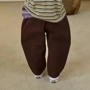 [보리보리/해피프린스](SIZE6Y)세피아 커브드 팬츠