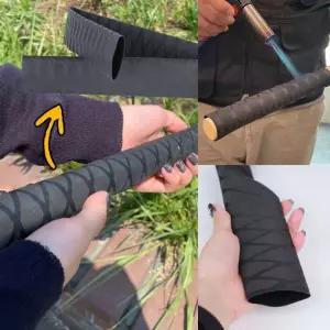 논슬립 블랙 열수축 손잡이 그립 40mm 폭신한쿠션감 낚시대손잡이링 변색방지