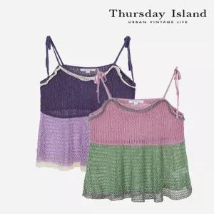 써스데이아일랜드Thursday Island 스카시 플레어 니트 탑T244MVT238W2704245