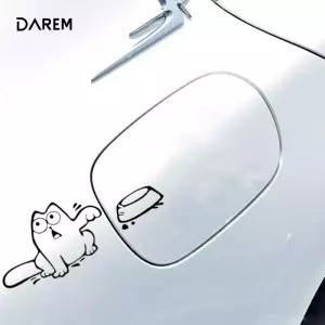 [무료배송]배고픈 캣 차량용 스티커 자동차 주유구 유리 귀여운 데칼 꾸미기
