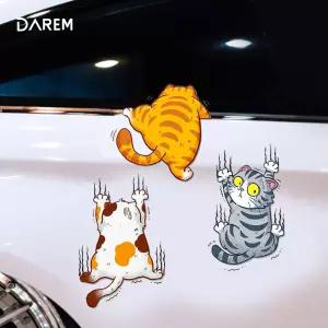 [무료배송]귀여운 고양이 탈출 자동차 스티커 대 뒷유리 주유구 문짝 포인트 튜닝 데칼