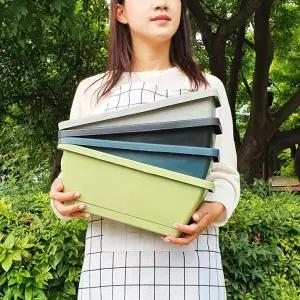 플라스틱 빈화분 소형 상추키우기 직사각형화분