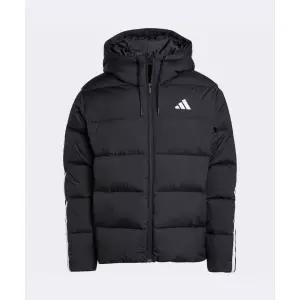 아디다스 ADIDAS 클라이마웜 3-스트라이프 푸퍼 다운 후드 재킷 - 블랙 JM4165 261441