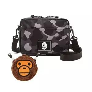  일본 잡지 부록 베이츠 파우치 BAPE 크로스 메신저백