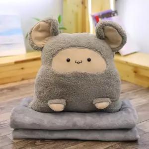 JIYU 올인원 쿠션 담요 집순이 캠핑 피크닉 인형