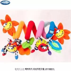 해바라기 유모차친구들 (118851)걸이 딸랑이 모빌 강아지 아기놀이 감각발달 장난감 촉감