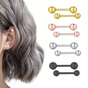 써지컬스틸 3mm 바벨 볼 피어싱 귀걸이 악세사리