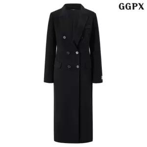 GGPX 모던 울 블렌드 카라 더블버튼 롱 코트 (GPDJH008D)