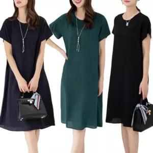 SELLERHUBSHOP 여성 여름 쿨 냉감 인견 블라우스 빅사이즈 원피스