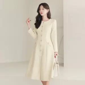 시크라인 세르지 프린지 트위드 A 라인 원피스