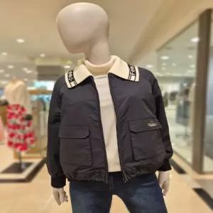 올리비아로렌 니트 카라 자수 패딩 VOCKA4W9231 567838