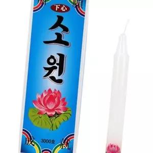 (다올)소원양초 3000호 6P 대용량 향 기도 일심향 원백